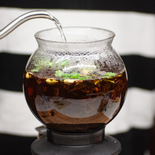 zimowa herbata w zaparzaczu